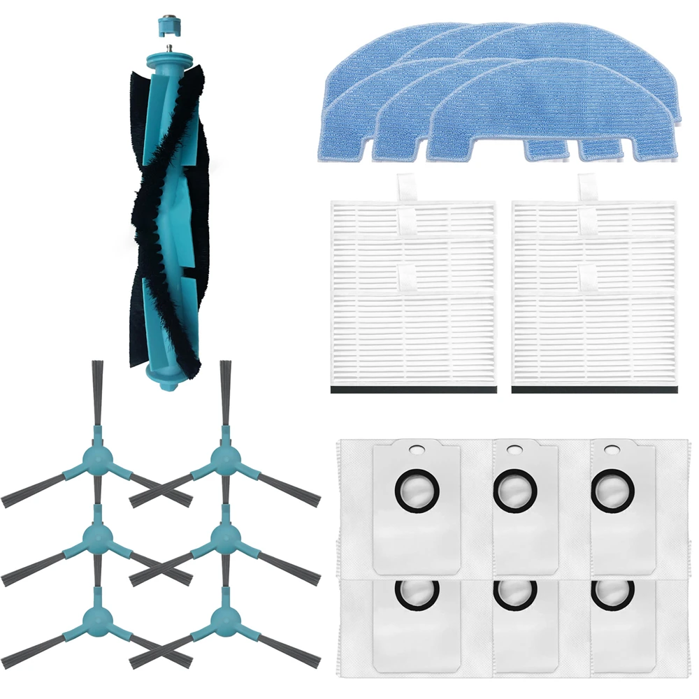 Robot Vacuum - 1x Main Brush+6x Side Brush+6x Hepa