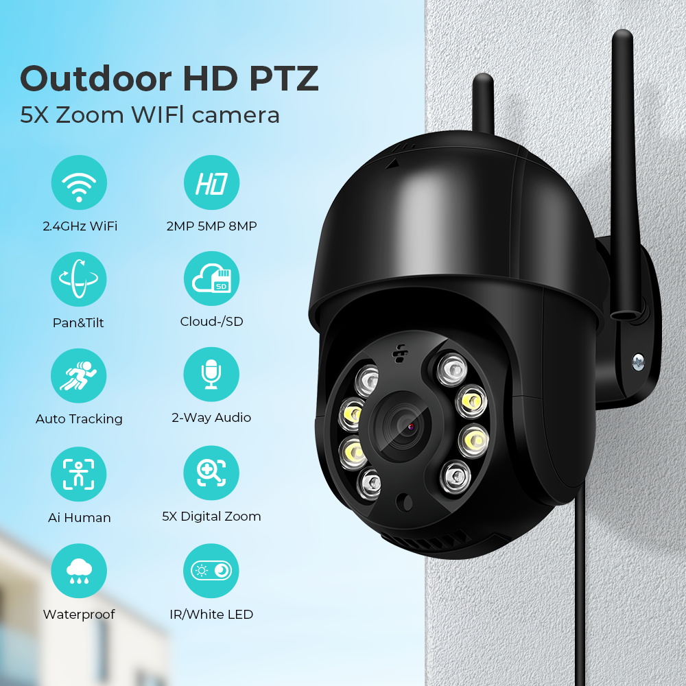 Smart Home Imou - 8MP Outdoor 4.0X Zoom Surveillance Security