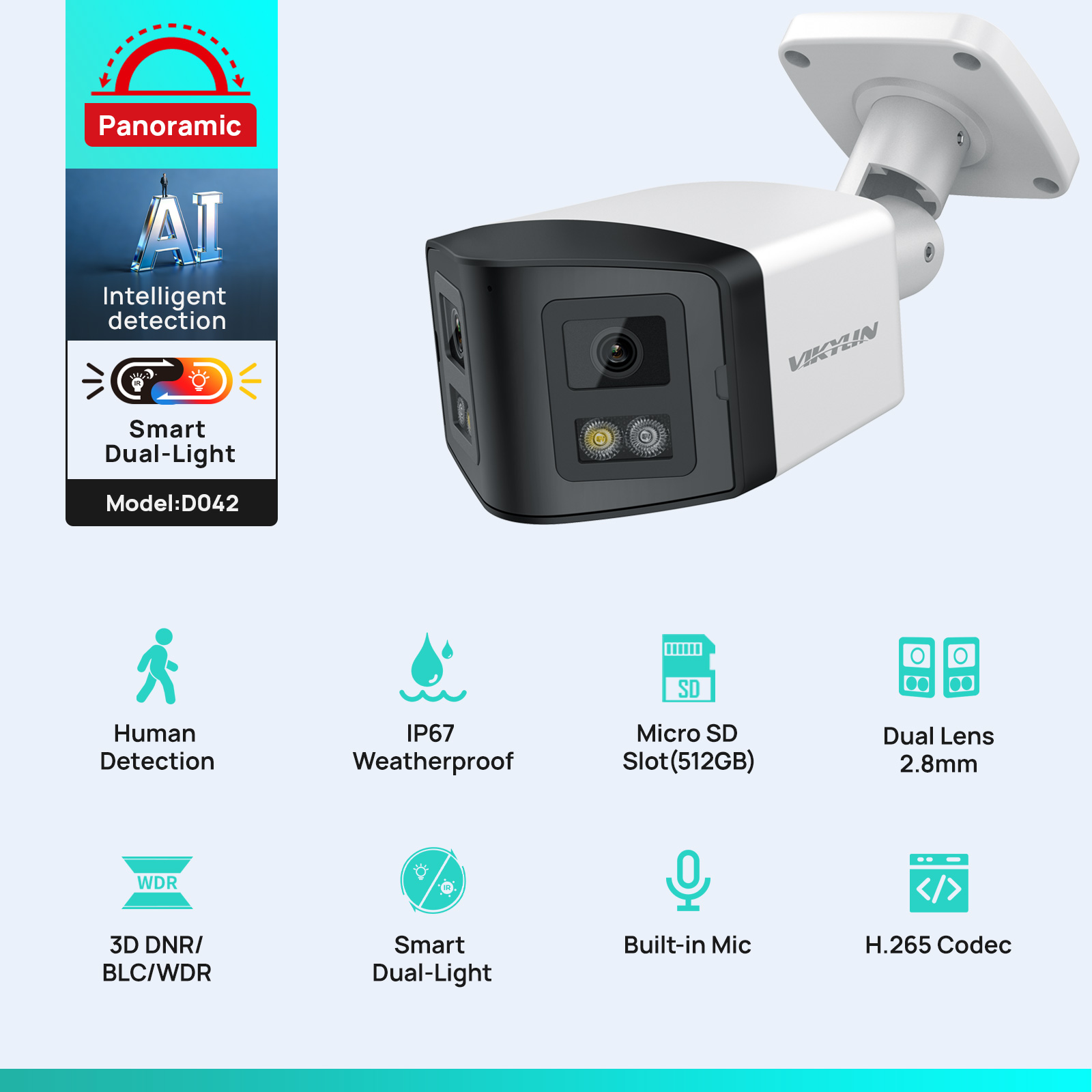 VIKYLIN 170° Panoramic Securit - Smart Home Nas recension och pris