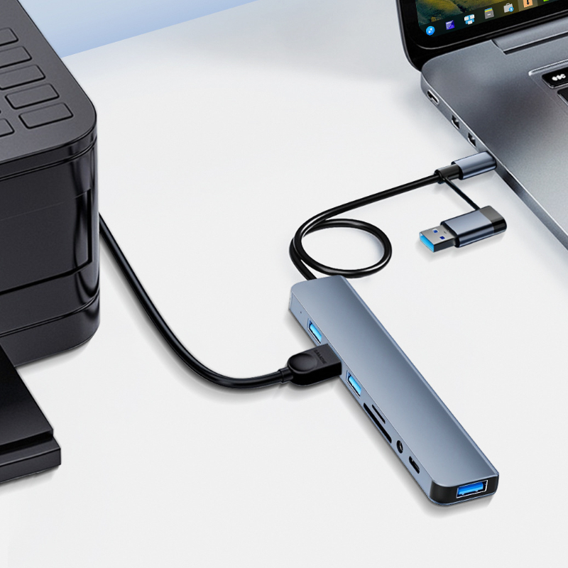 8 in 2 Port USB C Splitter USB - Smart Home Hub 2 recension och pris