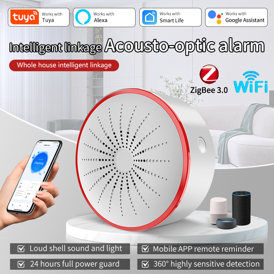 Tuya WiFi ZigBee Smart Alarm S - Smart Home Ecosystems recension och pris