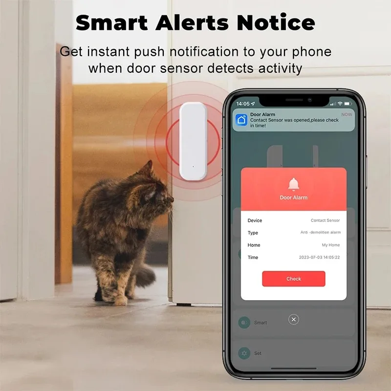 Tuya WiFi Smart Door Window Se - Smart Home Ecosystems recension och pris