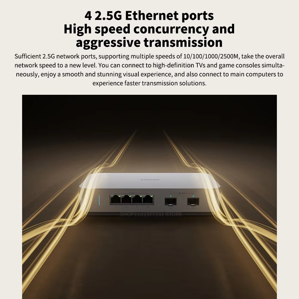 NEW Xiaomi 10G Ethernet Switch - Smart Home Hub 2 recension och pris