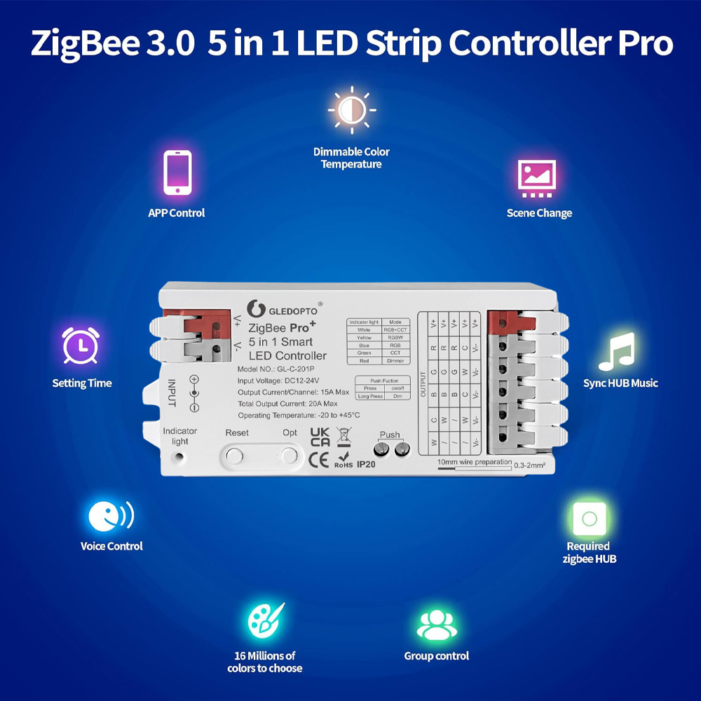Smart ZigBee 3.0 LED Controlle - Smart Home Hub 2 recension och pris
