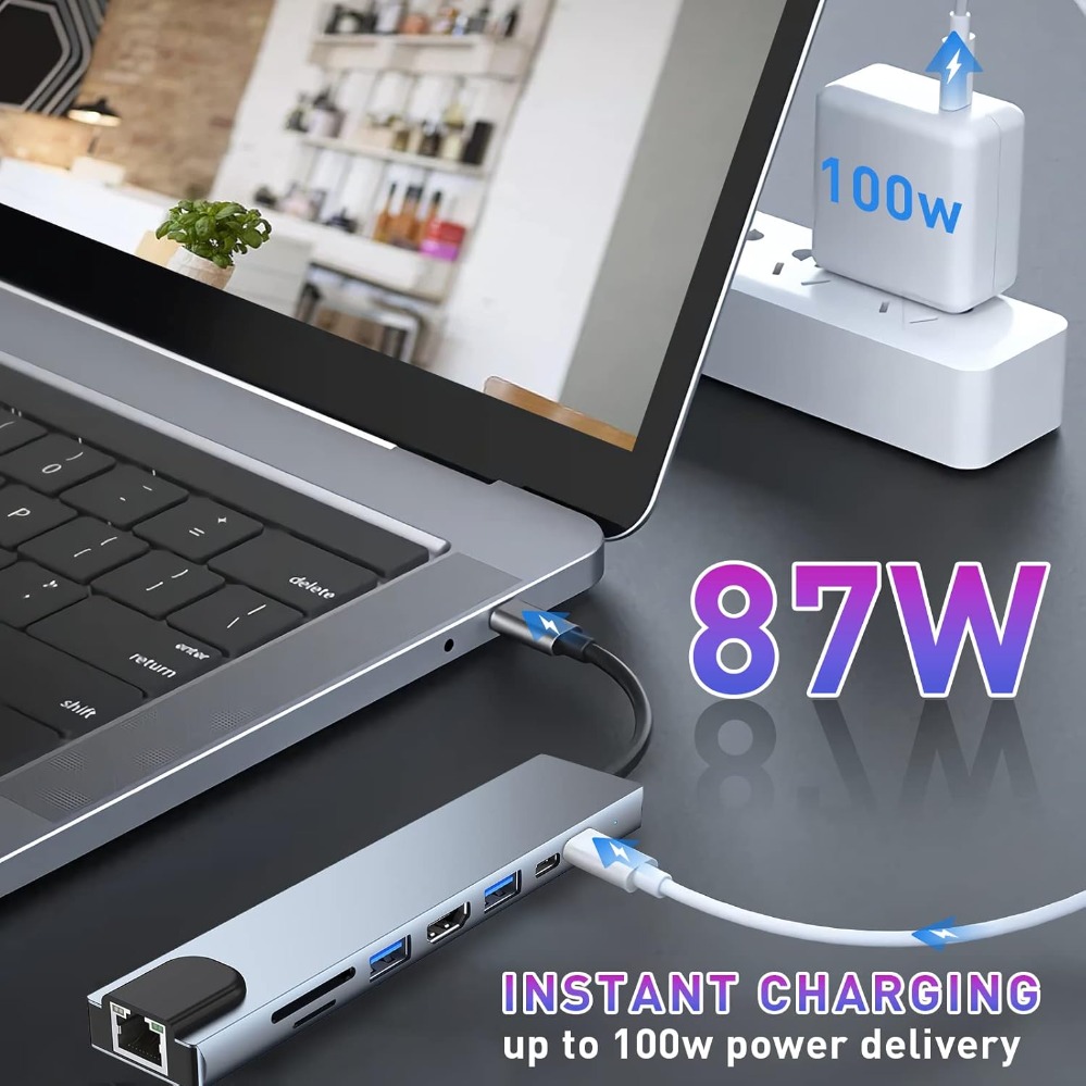 8In1/2 7in1/2 USB C Hub Type C - Smart Home Hub 2 recension och pris