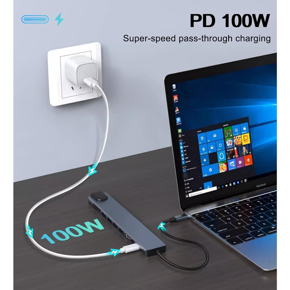 8In1/2 7in1/2 USB C Hub Type C - Smart Home Hub 2 recension och pris