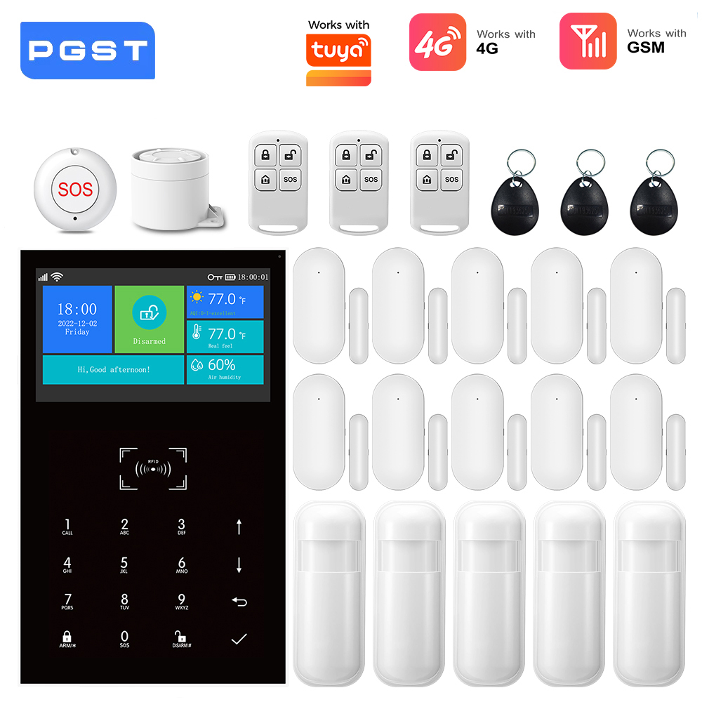 4G GSM WiFi Alarm System Work  - Smart Home Ecosystems recension och pris